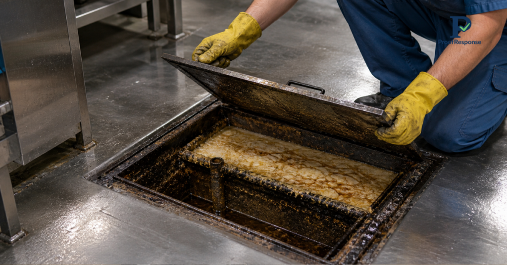how often should a grease trap be cleaned